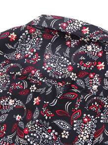 NITAGUT Men Paisley Print Shirt - Multicolor - View 8