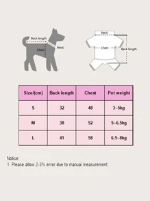 1pc Cartoon Graphic Pet Raincoat - Multicolor - View 6