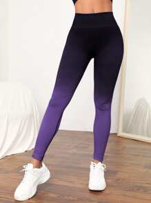 Easithlete 收復漸層運動打底褲 - 紫羅蘭色 - 查看 4