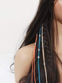 3pcs Bead Decor Hair Clip Claw Clips Hair Claws Hair Barrettes, School Stuff - Multicolor - View 6