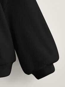 SHEIN Baby Drop Shoulder Sweatshirt - Black - View 4