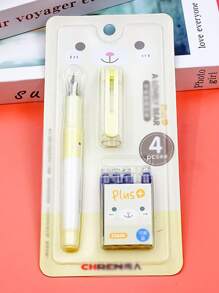 1 PC Nhựa Màu Sắc Ngẫu Nhiên Bơm Lại Bút Máy - Nhiều màu - Xem 4