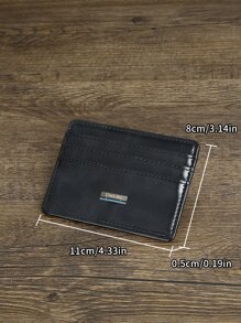 DE LI BI Men Label Decor Card Holder - Black - View 4