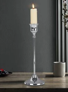 1入組高腳杯形狀燭臺 - 銀色 - 查看 2