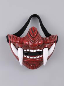 1入組萬聖節半臉面具，萬聖節派對萬聖節恐怖面具