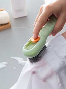 1pc Automatic Liquid Filler Laundry Brush, Multifunction Shoes Cleaning Brush For Household - Multicolor - View 1