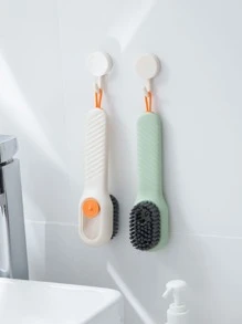 1pc Automatic Liquid Filler Laundry Brush, Multifunction Shoes Cleaning Brush For Household - Multicolor - View 3