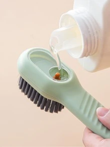 1pc Automatic Liquid Filler Laundry Brush, Multifunction Shoes Cleaning Brush For Household - Multicolor - View 5