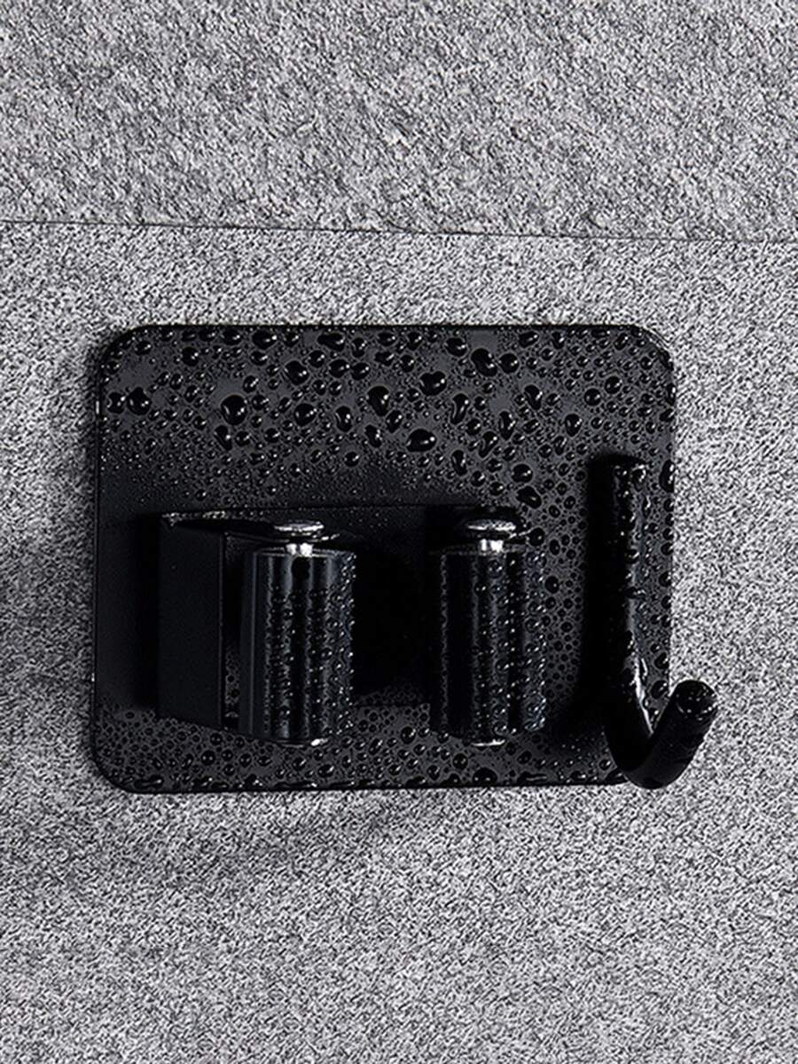 1pc Adhesive MultiPurpose Hook, Wall Mounted Mop Organizer Holder Rack