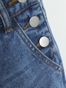 SHEIN Tween Girl Cat Whisker Washed Denim Overalls Chic Outfits For Spring/Autumn/Winter