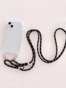 Dây đeo chéo trong suốt Vỏ điện thoại chống rơi tương thích với iPhone 15/15 Pro Max/15 Pro/15 Plus/11/12/13/14 Pro Max/xs/xr/11 Pro/11 Pro Max/12 Pro/12 Pro Max/13 Pro/13 Pro Max/14/14 Pro Max/14 Plus/7 Plus/8 Plus/se 2 , Vỏ Mềm - Trong sáng - Xem 3