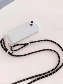 Dây đeo chéo trong suốt Vỏ điện thoại chống rơi tương thích với iPhone 15/15 Pro Max/15 Pro/15 Plus/11/12/13/14 Pro Max/xs/xr/11 Pro/11 Pro Max/12 Pro/12 Pro Max/13 Pro/13 Pro Max/14/14 Pro Max/14 Plus/7 Plus/8 Plus/se 2 , Vỏ Mềm - Trong sáng - Xem 5