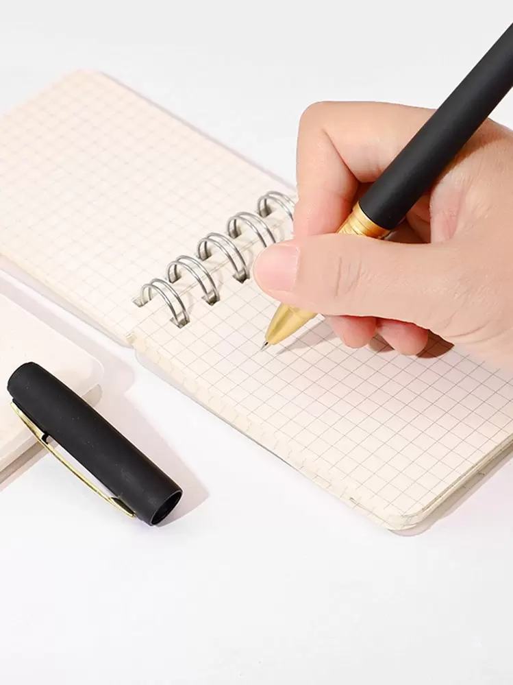 ปากกาเจล มินิมอล พลาสติก 5 ชิ้น - สีดำ - ดู 3