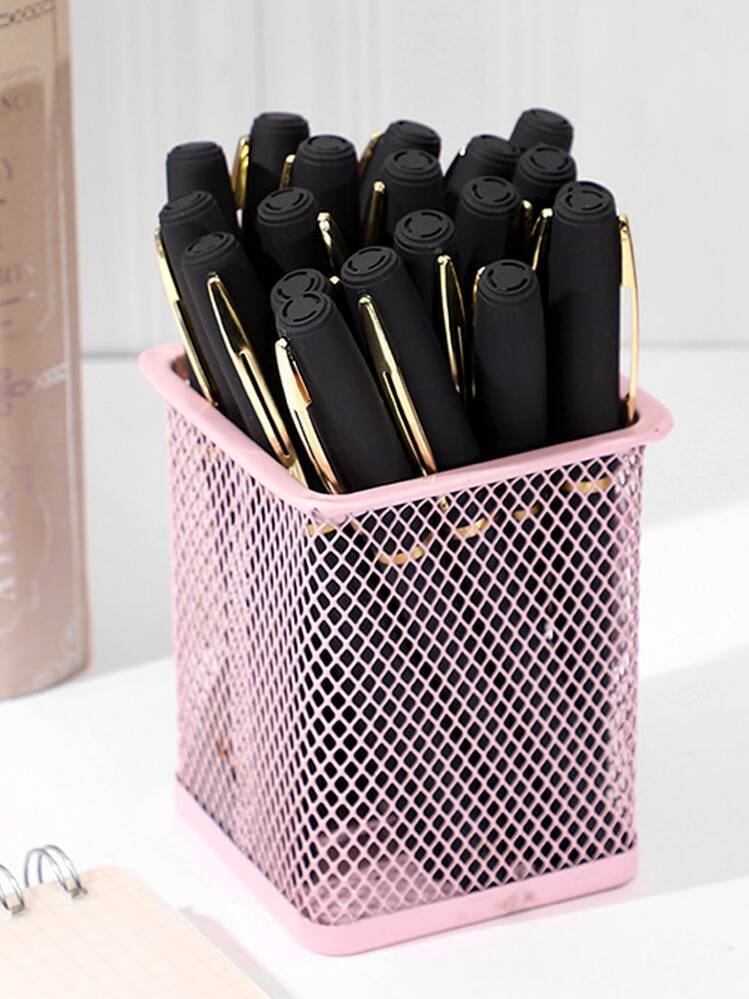 ปากกาเจล มินิมอล พลาสติก 5 ชิ้น - สีดำ - ดู 5