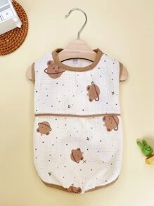 1入組小熊印花寵物背心 - 彩色 - 查看 2