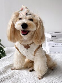 1入組小熊印花寵物背心 - 彩色 - 查看 5