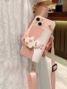 Multi-Functional Crossbody Shoulder Strap Case With Card Holder And Coin Purse Compatible With Iphone 15 Pro Max Full Coverage Soft Case - Multicolor - View 3
