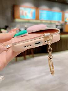 Chủ thẻ Tulip Hộp đựng điện thoại trang trí - Hồng - Xem 3