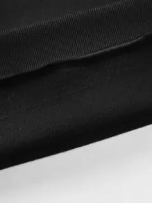 Manfinity Homme Áo nỉ Nam Hoa Slogan Giải trí - màu đen - Xem 6