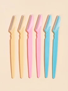 HJP MOKXIC Dao cạo lông mày và cạo râu Macro, 6 chiếc kéo cắt tóc bằng thép không gỉ và dụng cụ cạo lông mày dành cho nam và nữ, dụng cụ làm đẹp, trang trí chăm sóc da, tiệc tùng, trang điểm, giá rẻ, trang trí phòng, bàn trang điểm, du lịch, phòng ngủ, phụ kiện trang điểm, dao cạo lông mày - Nhiều màu - Xem 2