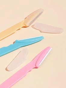 HJP MOKXIC Dao cạo lông mày và cạo râu Macro, 6 chiếc kéo cắt tóc bằng thép không gỉ và dụng cụ cạo lông mày dành cho nam và nữ, dụng cụ làm đẹp, trang trí chăm sóc da, tiệc tùng, trang điểm, giá rẻ, trang trí phòng, bàn trang điểm, du lịch, phòng ngủ, phụ kiện trang điểm, dao cạo lông mày - Nhiều màu - Xem 3