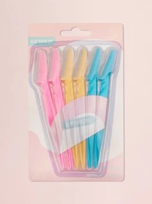 HJP MOKXIC Dao cạo lông mày và cạo râu Macro, 6 chiếc kéo cắt tóc bằng thép không gỉ và dụng cụ cạo lông mày dành cho nam và nữ, dụng cụ làm đẹp, trang trí chăm sóc da, tiệc tùng, trang điểm, giá rẻ, trang trí phòng, bàn trang điểm, du lịch, phòng ngủ, phụ kiện trang điểm, dao cạo lông mày - Nhiều màu - Xem 4