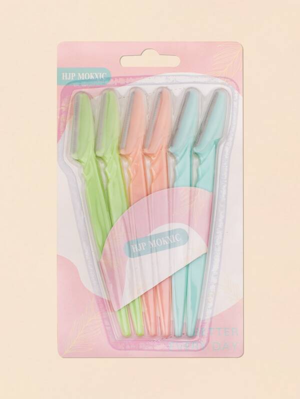 Macro Eyebrow And Shaver, 6pcs Stainless Steel Hair Trimmer And Eyebrow