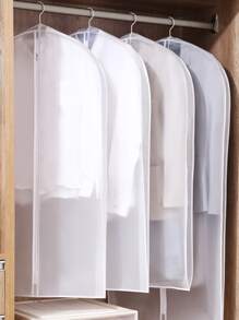 1 pieza Funda para ropa de color liso - Blanco - Ver 2