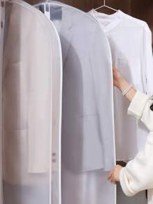 1 pieza Funda para ropa de color liso - Blanco - Ver 4