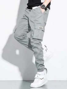 Manfinity EZcore Men Flap Pocket Cargo Trousers