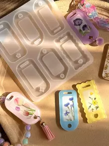 1 个标签设计 DIY 硅胶模具 - 白色 - 查看 4