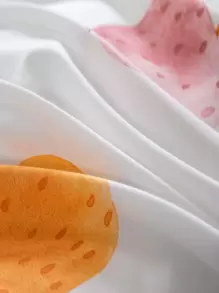 Fruit Print Duvet Cover Without Filler - Multicolor - View 3