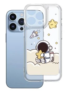 透明宇航員圖案手機殼 - 彩色 - 查看 2