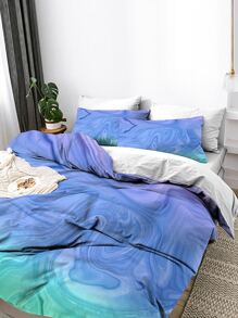 Abstract Graphic Print Duvet Cover Set Without Filler - Multicolor - View 2