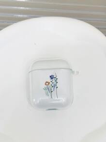 Flower Floral Pattern Clear Earphone Case - Multicolor - View 4