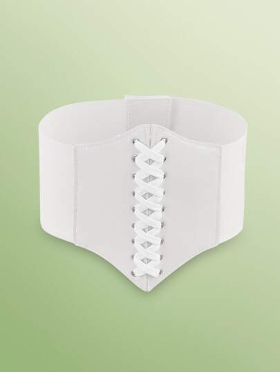 Fairycore Grommet Lace Up Front Corset Belt