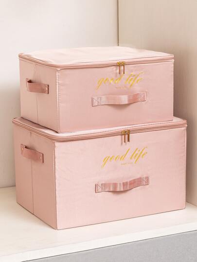 1pc Letter Graphic Clothes Storage Box, Pink Multifunction Clothing Organizer For Household Decorations Decor Festival Decor Room Decor Home Decor Bed Room Decor Bedroom, Organizer, Home Storage, For White T-Shirt Women, Black Pants Women, Ladies Winter Clothes, Dress, Winter Clothes For Ladies, Elegant Woman Dresses, White Shirt For Ladies, Long Sleeve, White Jumpsuit For Women, Spring Dresses For Women, Spring Outfits For Women, Spring, Spring Clothes, Minimalist, Summer Tops Storage