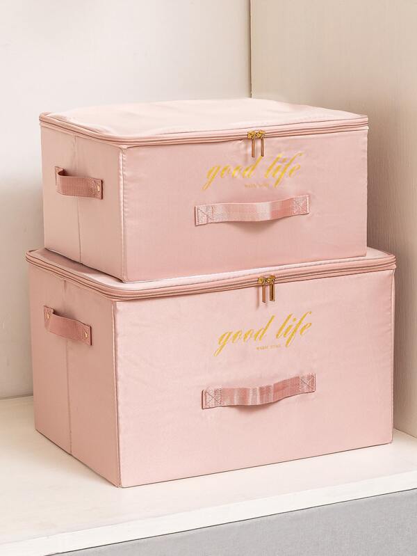 1pc Letter Graphic Clothes Storage Box, Pink Multifunction Clothing Organizer For Household Decorations Decor Festival Decor Room Decor Home Decor Bed Room Decor Bedroom, Organizer, Home Storage, For White T-Shirt Women, Black Pants Women, Ladies Winter Clothes, Dress, Winter Clothes For Ladies, Elegant Woman Dresses, White Shirt For Ladies, Long Sleeve, White Jumpsuit For Women, Spring Dresses For Women, Spring Outfits For Women, Spring, Spring Clothes, Minimalist, Summer Tops Storage