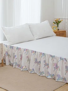 1入組亮片細節馬印花床裙