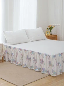 1入組亮片細節馬印花床裙