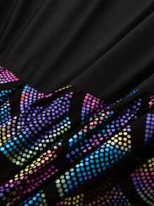 1pc Fish Scale Pattern Bed Skirt - Multicolor - View 5