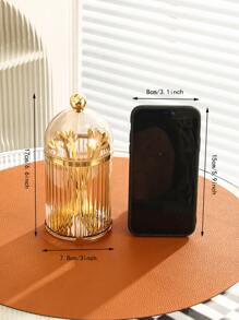 6 件叶子装饰餐具套装和 1 件储物盒圣诞礼物 - 彩色 - 查看 6