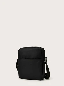 High School Students University Freshman Multifunctional Sling Bag Shoulder Bag Casual Bag Men Minimalist Square Bag, Handbag For Travel,College,Outdoors,Sports,Commute Nylon Business Casual Holiday Essentials Portable Men Gifts Side Bag Crossbody Bag Outdoor Dad Gifts Father Gifts Men Gifts Present Valentines Gifts  College Bag Fathers Day Gifts Summer For Books Back To School Multi-Functional Dorm Sling Bag For Man Man Bag Cross Body Bag Side Bag School Supplies Fall Messenger Bag Bag For Man Cylinder Bag Old Money Halloween Christmas Gifts For Men Scream Men Bag Bag For Men Winter - Black - View 4