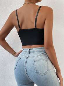 Chiquease 1pc Lace Bustier Cami Top