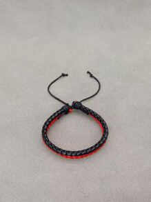 Hombres Pulsera trenzada de dos tonos a capas - Multicolor - Ver 4