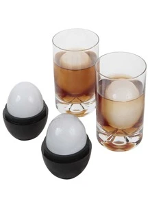 Khuôn làm đá viên tròn lớn dùng cho rượu whisky, dụng cụ làm đá tại quầy bar. - màu đen - Xem 5