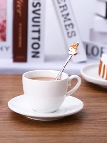 2pcs Stainless Steel Fork & Spoon - Silver - View 4