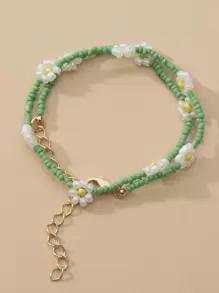 Collar con cuentas y decoración floral, regalo de San Valentín, Mamá, Madre, Día de la Madre