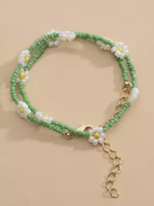 Collar con cuentas y decoración floral, regalo de San Valentín, Mamá, Madre, Día de la Madre