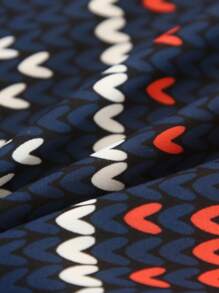 Christmas Deer Pattern Duvet Cover Set Without Filler - Multicolor - View 5